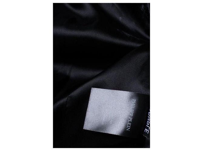 Florale Leder-Bikerjacke Philipp Plein Mehrfarben - Ansicht 7
