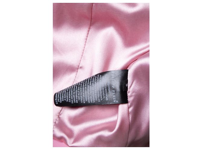 Philipp Plein, Pink Disney cropped Lederbikerjacke - Ansicht 9