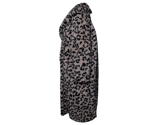 Abrigo teddy de leopardo estampado Max Mara Castaño - vista 2