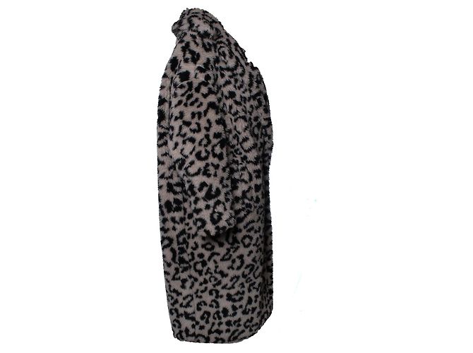 Abrigo teddy de leopardo estampado Max Mara Castaño - vista 4