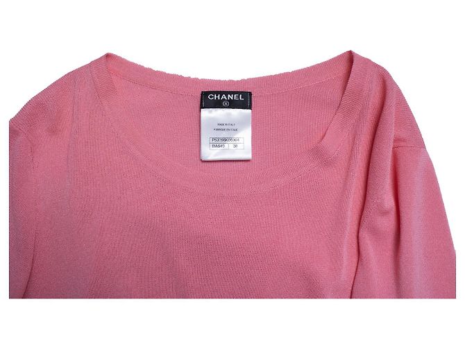 Chanel, top asimétrico de punto rosa Barbie - vista 6