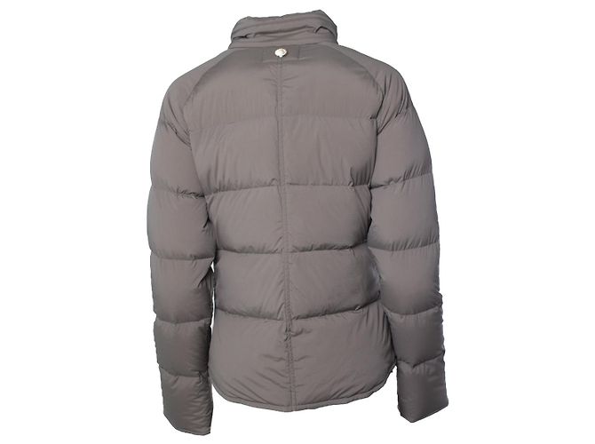 Hermès, Abrigo puffer extra ligero en topo Castaño Gris - vista 3