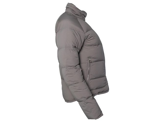 Hermès, Abrigo puffer extra ligero en topo Castaño Gris - vista 4