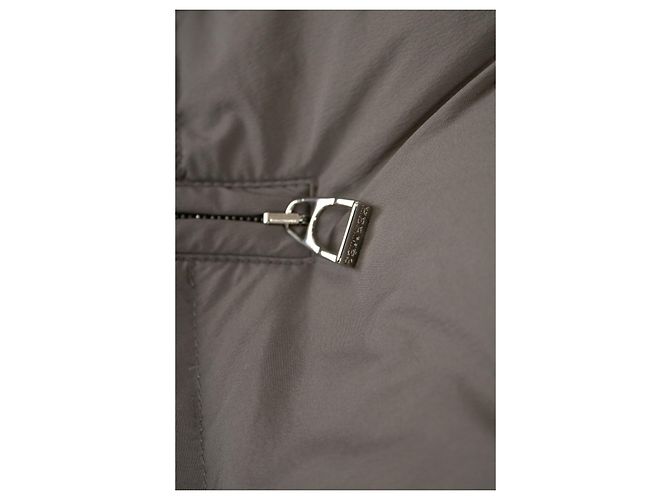 Hermès, Abrigo puffer extra ligero en topo Castaño Gris - vista 6
