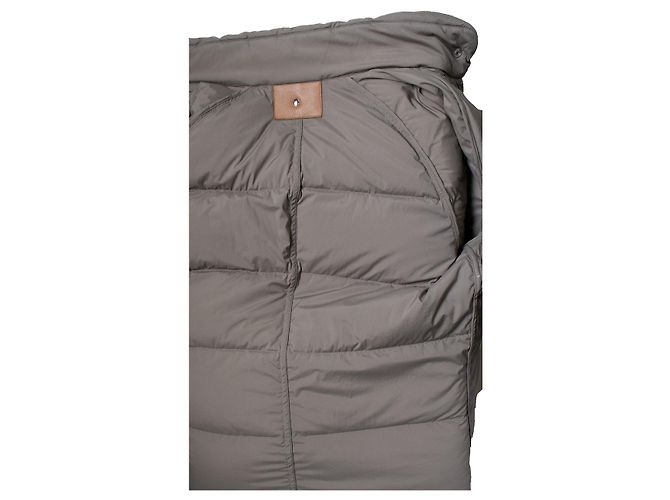 Hermès, Abrigo puffer extra ligero en topo Castaño Gris - vista 7