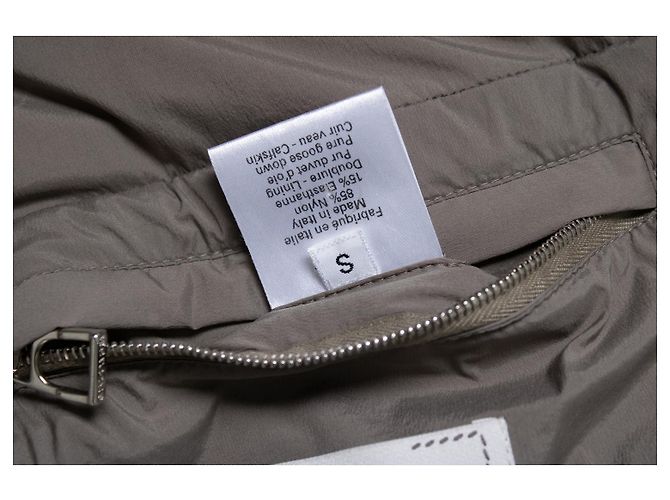 Hermès, Abrigo puffer extra ligero en topo Castaño Gris - vista 8