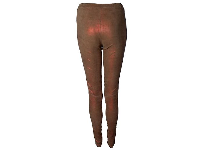 Autre Marque Pantalones de cuero metálico Lou Andrea - vista 2