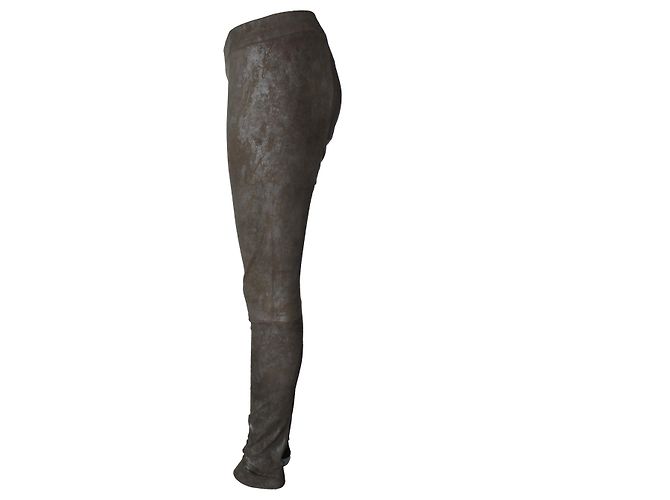 Leggings de ante taupe Sylvie Schimmel Castaño - vista 2