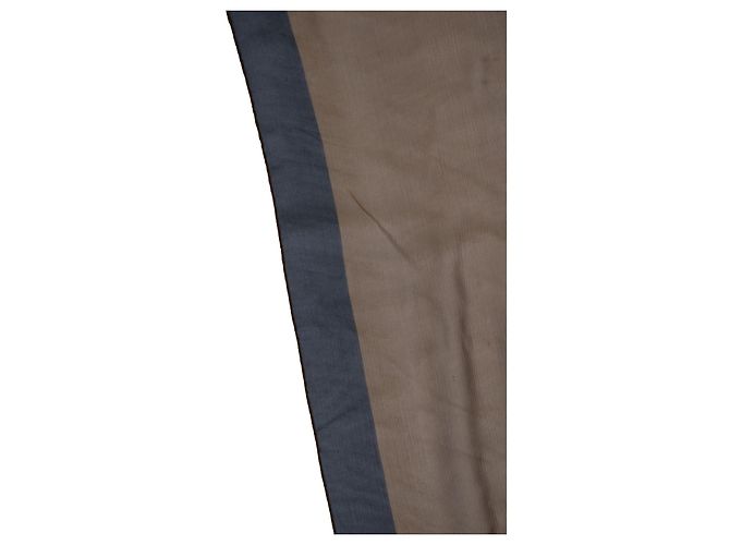 Hermès, pañuelo de seda Rocaille con estampado de concha Castaño - vista 6