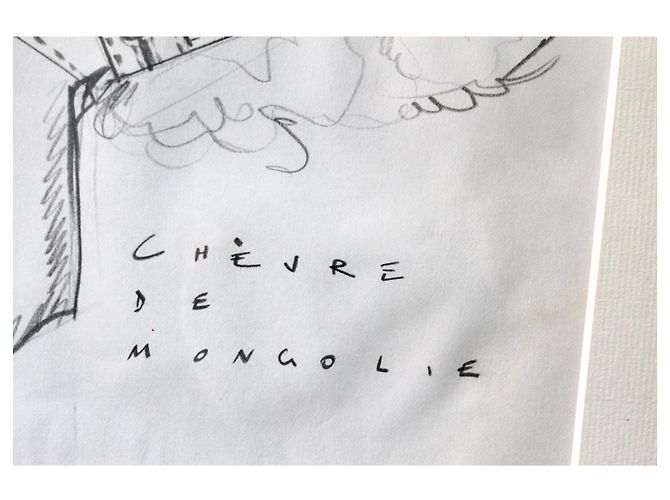 Pierre Hardy croquis d'un gant pour Hermès collection hiver 1994 - 1995 Blanc - vue 6
