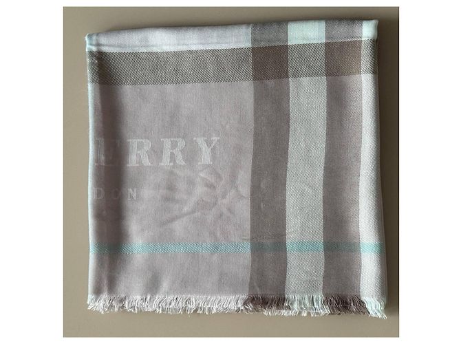 Sciarpa Burberry rosa in lana e cashmere - vista 2