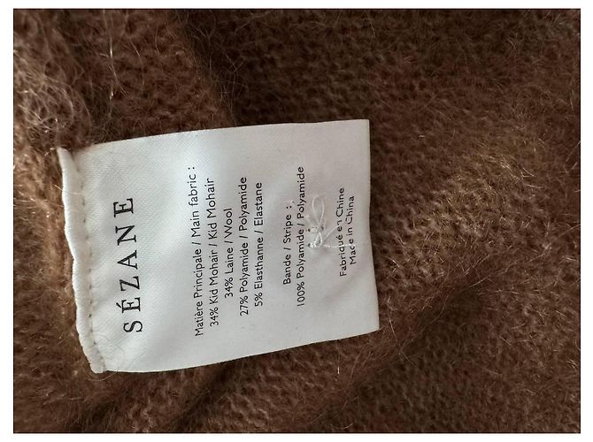 Vestido SéZane Kid Mohair Marrón Bronce Castaño - vista 5