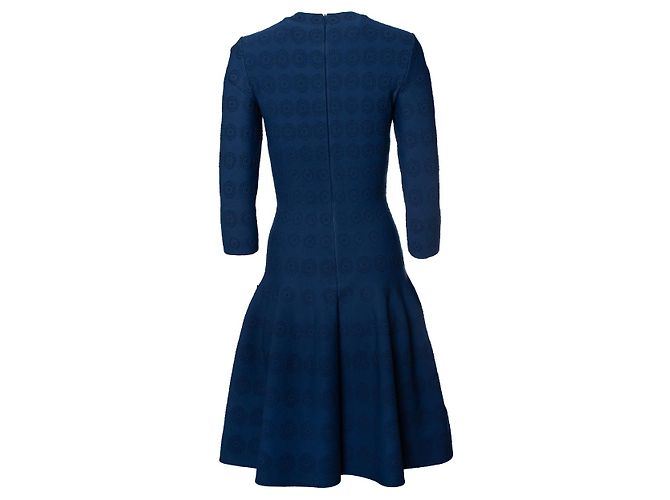 Alaïa Alaia, blue flared dress with pattern - view 3
