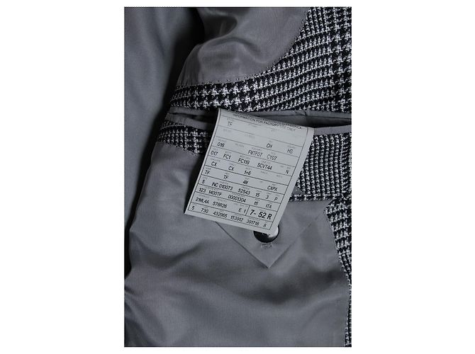 Tom Ford, Atticus Blazer Prinz der Wale Schwarz Weiß - Ansicht 10