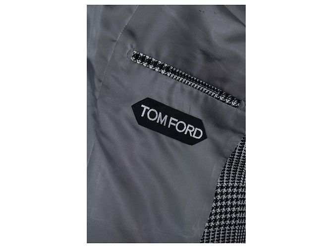Tom Ford, Atticus Blazer Prinz der Wale Schwarz Weiß - Ansicht 8