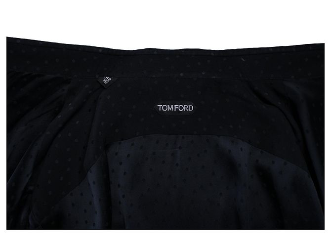 Camicia a pois nera Tom Ford Nero - vista 5