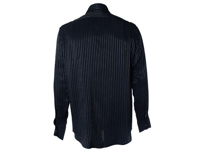 Camisa listrada de lurex preto Alexander McQueen - vista 3