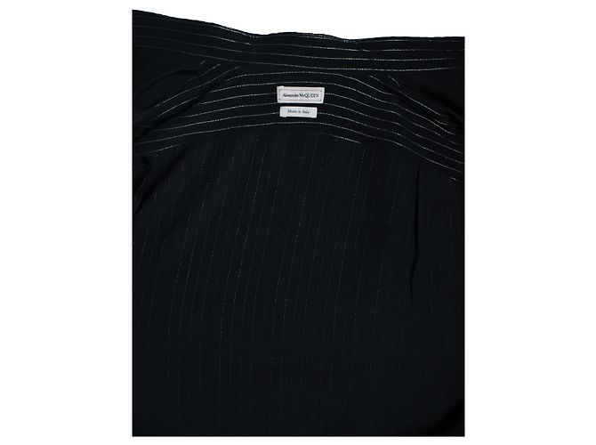 Camisa listrada de lurex preto Alexander McQueen - vista 6