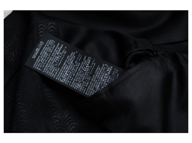 Saint Laurent, Langer Jacquard-gewebter Blazer Schwarz - Ansicht 7