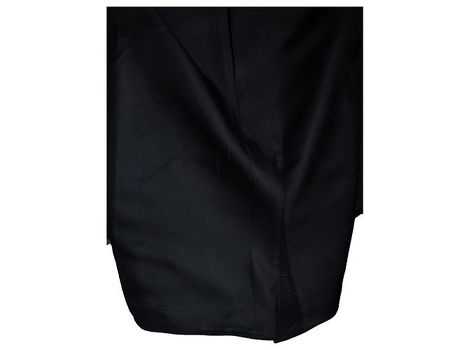 Saint Laurent, Langer Jacquard-gewebter Blazer Schwarz - Ansicht 8