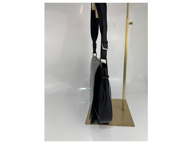 Borsa a spalla Gucci in pelle nera 303 Nero - view 5