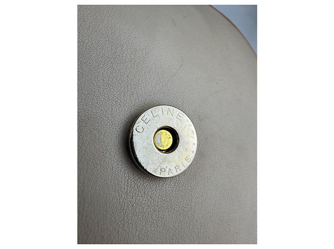 Céline Borsa a spalla Celine in pelle beige e marrone.304 - vista 11