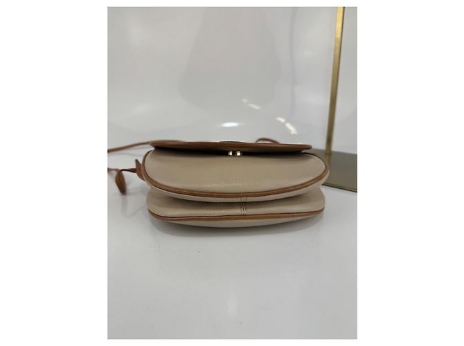 Céline Borsa a spalla Celine in pelle beige e marrone.304 - vista 8