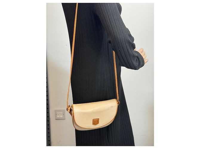 Céline Borsa a spalla Celine in pelle beige e marrone.304 - vista 9