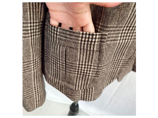 Max Mara wool jacket, vintage jacket 1990s-2000s Brown Beige - view 12