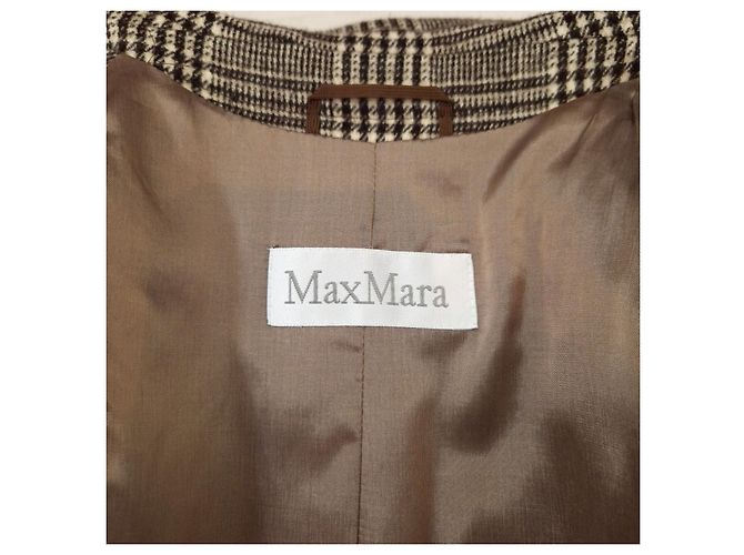 Max Mara wool jacket, vintage jacket 1990s-2000s Brown Beige - view 2