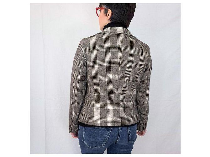 Max Mara wool jacket, vintage jacket 1990s-2000s Brown Beige - view 4