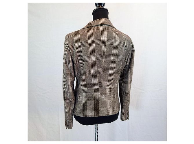 Max Mara wool jacket, vintage jacket 1990s-2000s Brown Beige - view 7