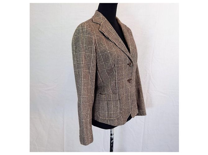 Max Mara wool jacket, vintage jacket 1990s-2000s Brown Beige - view 8