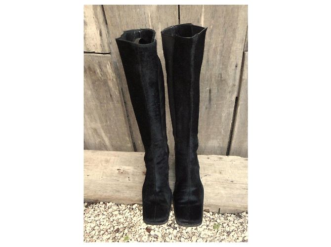 Botas Dolce & Gabbana en piel de potro negra Negro - vista 3