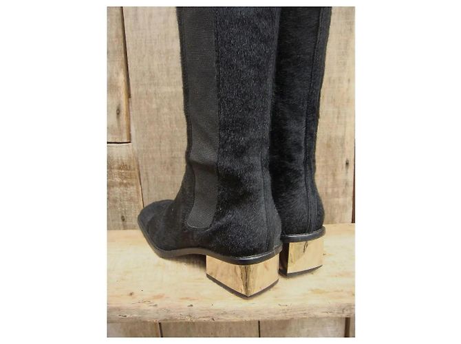 Botas Dolce & Gabbana en piel de potro negra Negro - vista 5