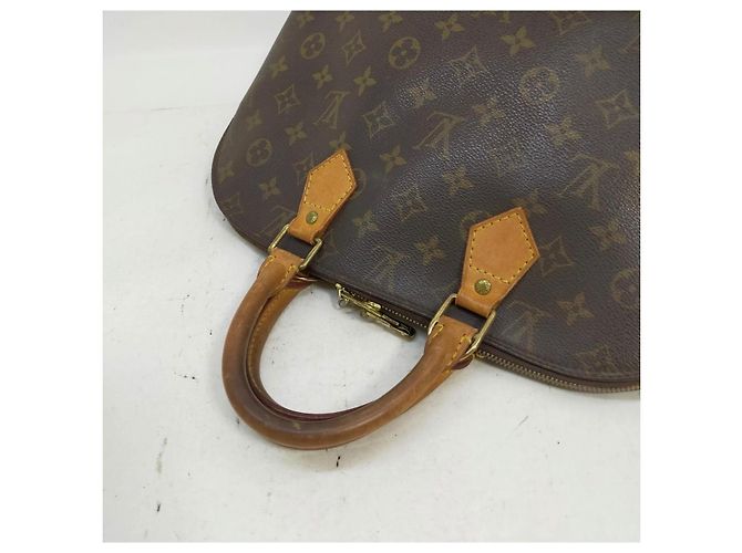 Louis Vuitton Alma PM Borsa Marrone in Pelle - vista 3