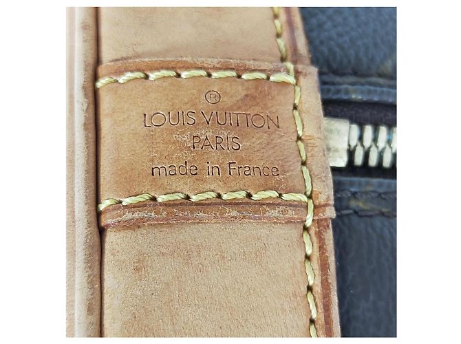 Louis Vuitton Alma PM Borsa Marrone in Pelle - vista 6