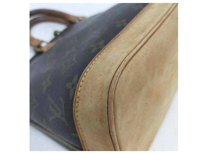 Louis Vuitton Alma PM Borsa Marrone in Pelle - vista 7