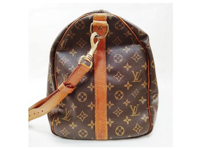 Louis Vuitton Keepall Babdouliere 50 Marrone - vista 3