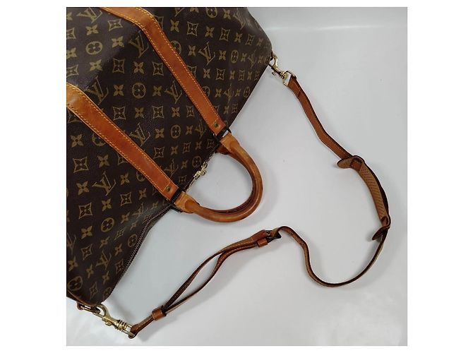 Louis Vuitton Keepall Babdouliere 50 Marrone - vista 4