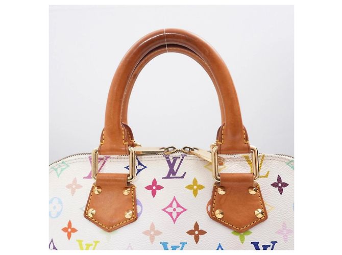 Louis Vuitton Alma Multicolor Murakami PM Weiß - Ansicht 10