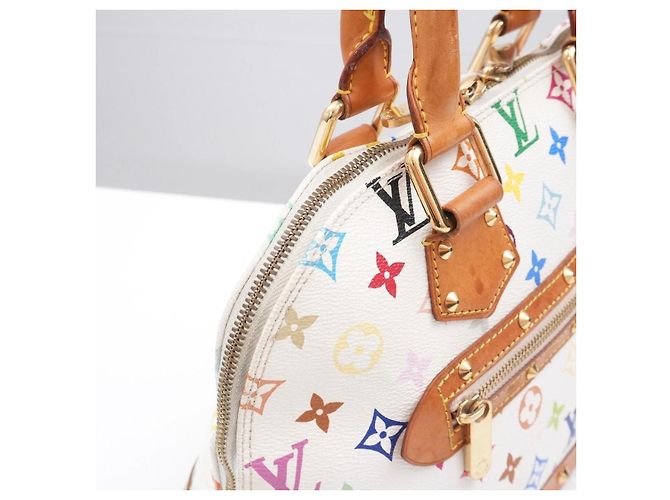 Louis Vuitton Alma Multicolor Murakami PM Weiß - Ansicht 11