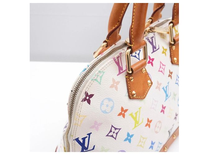 Louis Vuitton Alma Multicolor Murakami PM Weiß - Ansicht 12
