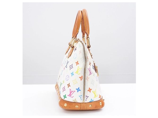 Louis Vuitton Alma Multicolor Murakami PM Weiß - Ansicht 14