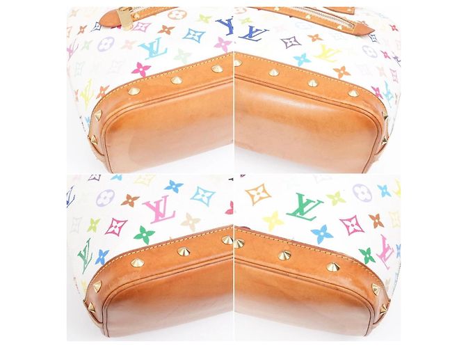 Louis Vuitton Alma Multicolor Murakami PM Weiß - Ansicht 16