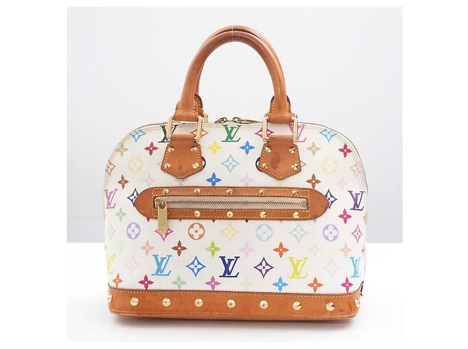 Louis Vuitton Alma Multicolor Murakami PM Weiß - Ansicht 2