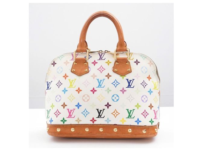Louis Vuitton Alma Multicolor Murakami PM Weiß - Ansicht 3