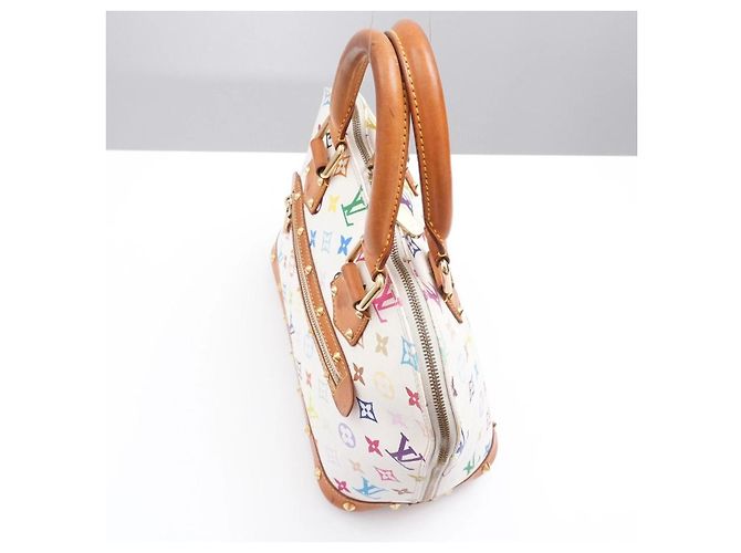 Louis Vuitton Alma Multicolor Murakami PM Weiß - Ansicht 6