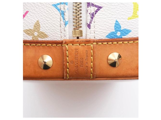 Louis Vuitton Alma Multicolor Murakami PM Weiß - Ansicht 7