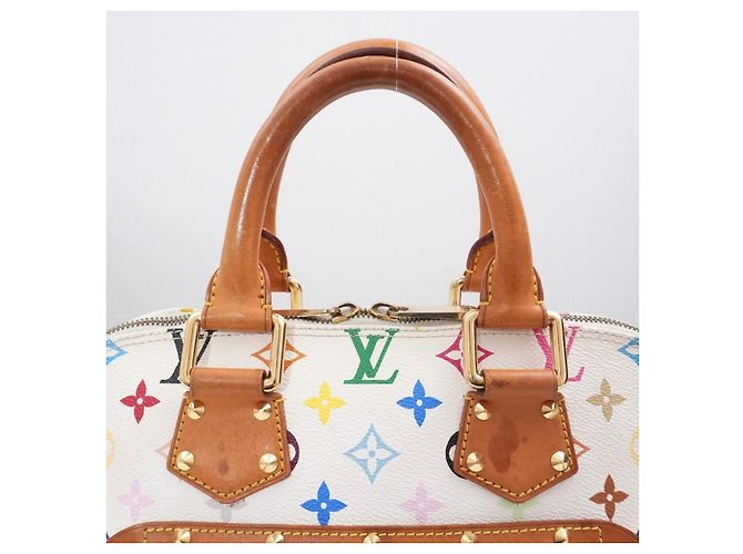 Louis Vuitton Alma Multicolor Murakami PM Weiß - Ansicht 9